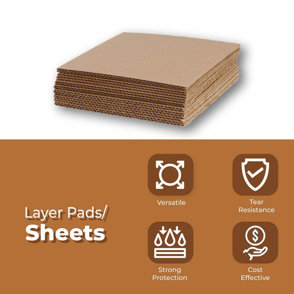 5 7/8 x 5 7/8″ Corrugated Cardboard Layer Pads + Free Shipping, 100/case