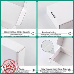 Czofnjesi Small Boxes 7x5x2 Inches 100 Pack White