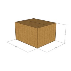 12x10x7 Corrugated Shipping Boxes 32 ECT Single-Wall, 10/Pack