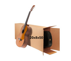 20″ x 8″ x 50″ – 5 BOX BUNDLE- 275 lb – SIDE LOADING – GUITAR BOX