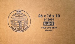 26″ x 16″ x 10″ Cardboard Corrugated Box – SINGLE BOX