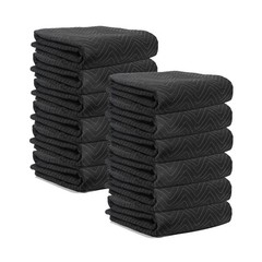 Moving Blankets 72″x80″ 12 pack, (45 lb/dz weight), Heavy Duty Moving Blanket…