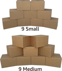 Moving Boxes Kit 18 Boxes Packing Supplies Small Apartment Set