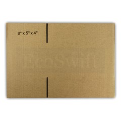 1-200 8x5x4 “EcoSwift” Cardboard Packing Mailing Shipping Corrugated Box Cartons
