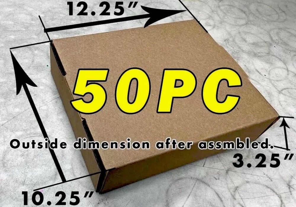 50 Pieces 12″ x 10″ x 3″ Corrugated Mailer Shipping Boxes – *LOCAL PICK UP ONLY*