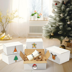 30 Pack Small Shipping Boxes Assorted Sizes, White Corrugated Box Mailers, 9X6X4