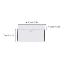 US 100Pc White Cardboard Paper Box Mailing Packing Shipping Box Corrugated 6x4x3