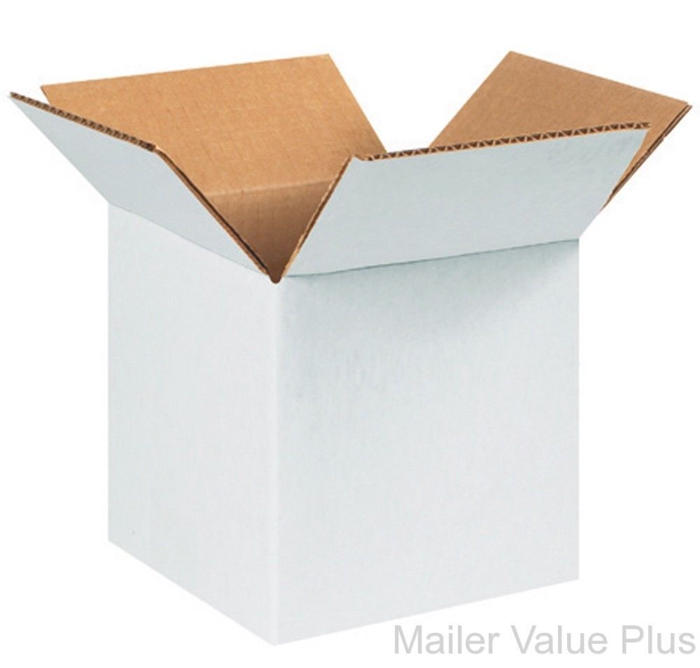 25 – 17 1/4 x 11 1/4 x 8 White Shipping Boxes Packing Storage Carton Mailing Box