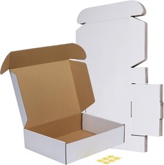 Lightweight 12x9x3 Shipping Box Set of 6 – Recyclable Cardboard for Packing