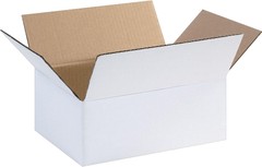 25 11-3/4″ x 8-3/4″ x 4 3/4″ White Corrugated Boxes