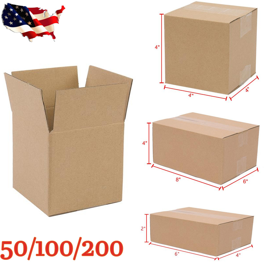 8″x6″x4″ Cardboard Paper Boxes Mailing Packing Shipping Box Corrugated Carton US