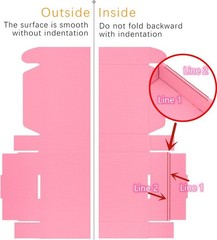 9x6x2 inches Small Shipping Boxes Set of 50 – Pink Mailer Corrugated Cardboard