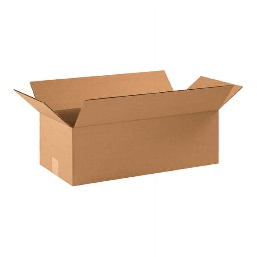 22 x 10 x 6″ Flat Corrugated Boxes, ECT-32 Brown Shipping/Moving Boxes 25/Bundle