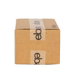 Shipping boxes 10″ x 8″ x 6″ Corrugated Boxes – Black eBay Logo – 10x8x6 32 ECT