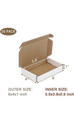 50 Pack 6x4x1 Inches Small Shipping Boxes