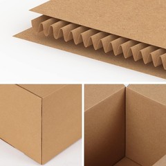 Brand New 40 Pack 8x6x6 Inches Shipping Boxes, Corrugated Cardboard, Brown, E…