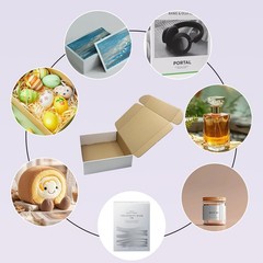 11x10x3 Inches White Shipping Boxes Set of 25，Cardboard Boxes Recyclable Corr…