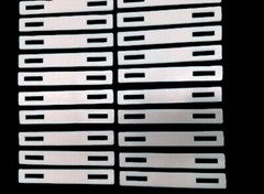 20 Heavy Duty 6.75″ Cardboard Box Handles Plastic Carry 45lbs White w/ Backers