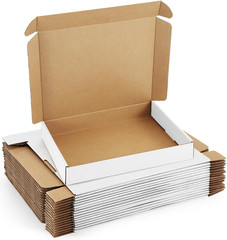 Shipping Boxes 6X4X3 Inches Small Mailing Boxes 25 Pack White Cardboard Corrugat