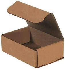 50 6-1/2″ x 4-1/2″ x 2-1/2″ Kraft Corrugated Mailers Die Cut Tuck Flap Boxes