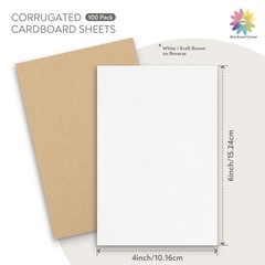 Corrugated Cardboard Sheets, 1/16 inch thick, Flat Cardboard Inserts