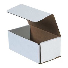 9 In X 6 In X 5 In Inside H, Literature Mailer, White, Corrugate, Single Wall,