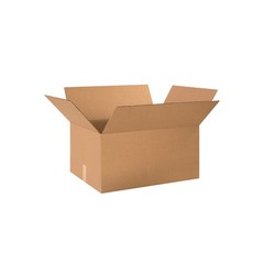 Box USA 241812 Corrugated Cardboard Box 24″ L x 18″ W x 12″ H, Kraft, for Shippi