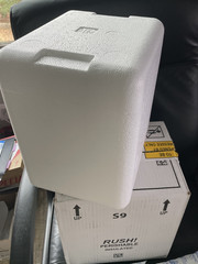 Insulated Foam Shipping Cooler Inner 8 X 6 X 9 Inner Space 11 X 9 X 12 outer