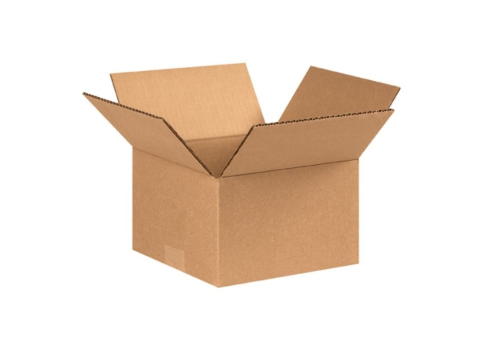 100 Pack Corrugated Shipping Boxes 8x8x5 Cardboard Mailers Kraft Packing Boxes