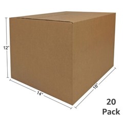 UBMOVE Medium Cardboard Moving Boxes (20 Pack) 18 x 14 x 12-Inch