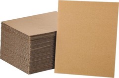 50 Pack Corrugated Cardboard Sheets for Mailing, Packing, and Art Projects