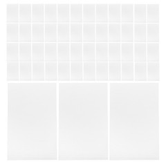 200Pcs White Packing Cushion Sleeves for Fragile Glass and Dish Storage