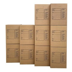 Moving Boxes with Handles 18x18x24 Brown BOXINDSLAR10 Uboxes