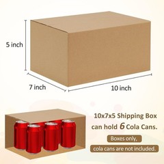 Personalizable 10x7x5 Shipping Boxes – 30 Pack Brown Mailers for Retail