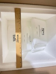 Perishable Styrofoam Insulated Shipping Cooler Box 15”x13″x10” w/ 4 ice Packs(DR