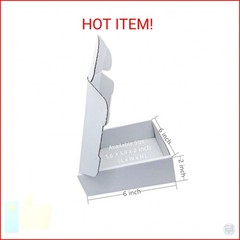 6x6x2 inch Small White Mailers Boxes Recyclable Corrugated Gift Box for Packagin