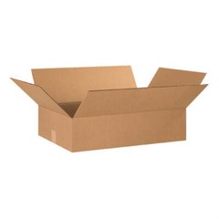 24 x 16 x 6″ Flat Corrugated Boxes, ECT-32 Brown Shipping/Moving Boxes 20/Bundle