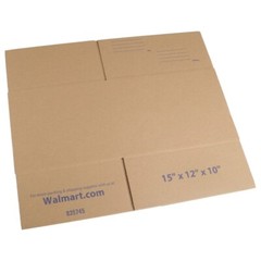 Recycled Shipping Boxes, 15 in. L x 12 in. W x 10 in. H, 30-Count