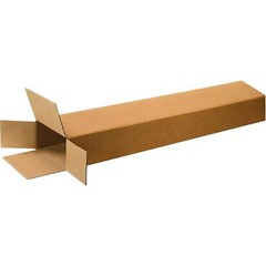 5 Pack Electric Guitar Cardboard Shipping Boxes Side Load Corrugated 18″X6″X45″