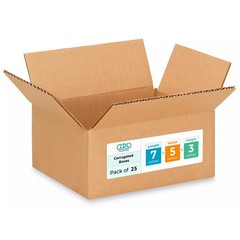 Small Moving & Shipping Boxes 7″L x 5″W x 3″H (25-Pack) – Extra Strength 200 …