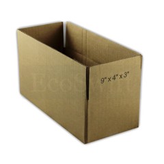 50 9x4x3 EcoSwift Cardboard Packing Moving Shipping Boxes Corrugated Box Cartons