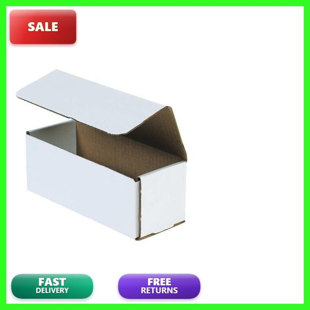 9 X 3 White Corruga Small Mailer Boxes 50 Pack Oyster