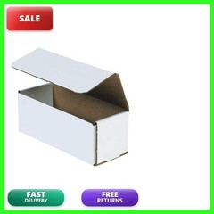 9 X 3 White Corruga Small Mailer Boxes 50 Pack Oyster