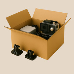 100 Pack 6x6x4 32ECT Corrugated Shipping Boxes| Cardboard Mailing Packing Carton