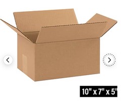 25 Pack 10x7x5 Corrugated Shipping Boxes 32 ECT Cardboard Mailers Packing Boxes