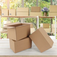 40 Packs 10x6x6 Shipping Boxes Corrugated Cardboard Boxes Shipping Box Bulk f…