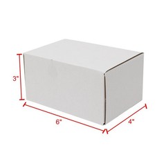 500 – WHITE CORRUGATED MAILERS 6x4x3 Shipping Packing Boxes Mailers