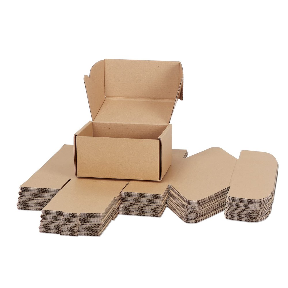 6x4x3 inch Shipping Boxes Bulk 25 Pack Brown, Tab Lock Tuck Top Mailer Boxes …