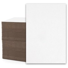 Mat Board Center, 100 Pack 4X6 Corrugated Cardboard Sheets, 1/16 inch thick, …