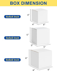 Assorted-Sizes-Shipping-Boxes-15-Pack: 4X4X4 & 5X5X5 & 6X6X6 Small-Shipping-Boxe